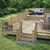 Deckorators Newport High Pyramid Natural Wood Pine Deck Post Cap