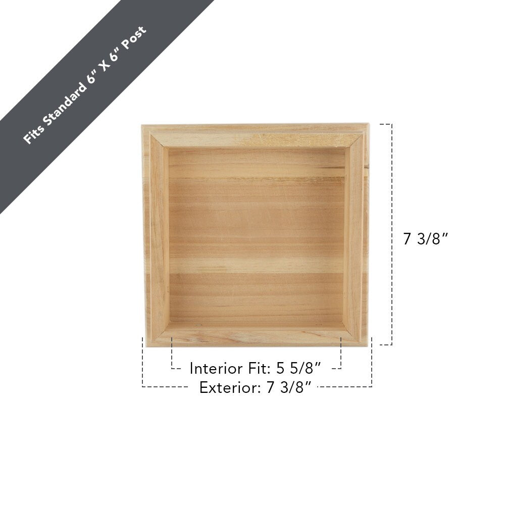 Deckorators 6-in x 6-in Copper Plastic Cedar Deck Post Cap
