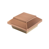 Deckorators 4-in x 4-in Copper Plastic Cedar Deck Post Cap