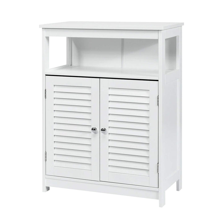WELLFOR 23.5-in x 31.5-in x 12-in White Freestanding Linen Cabinet