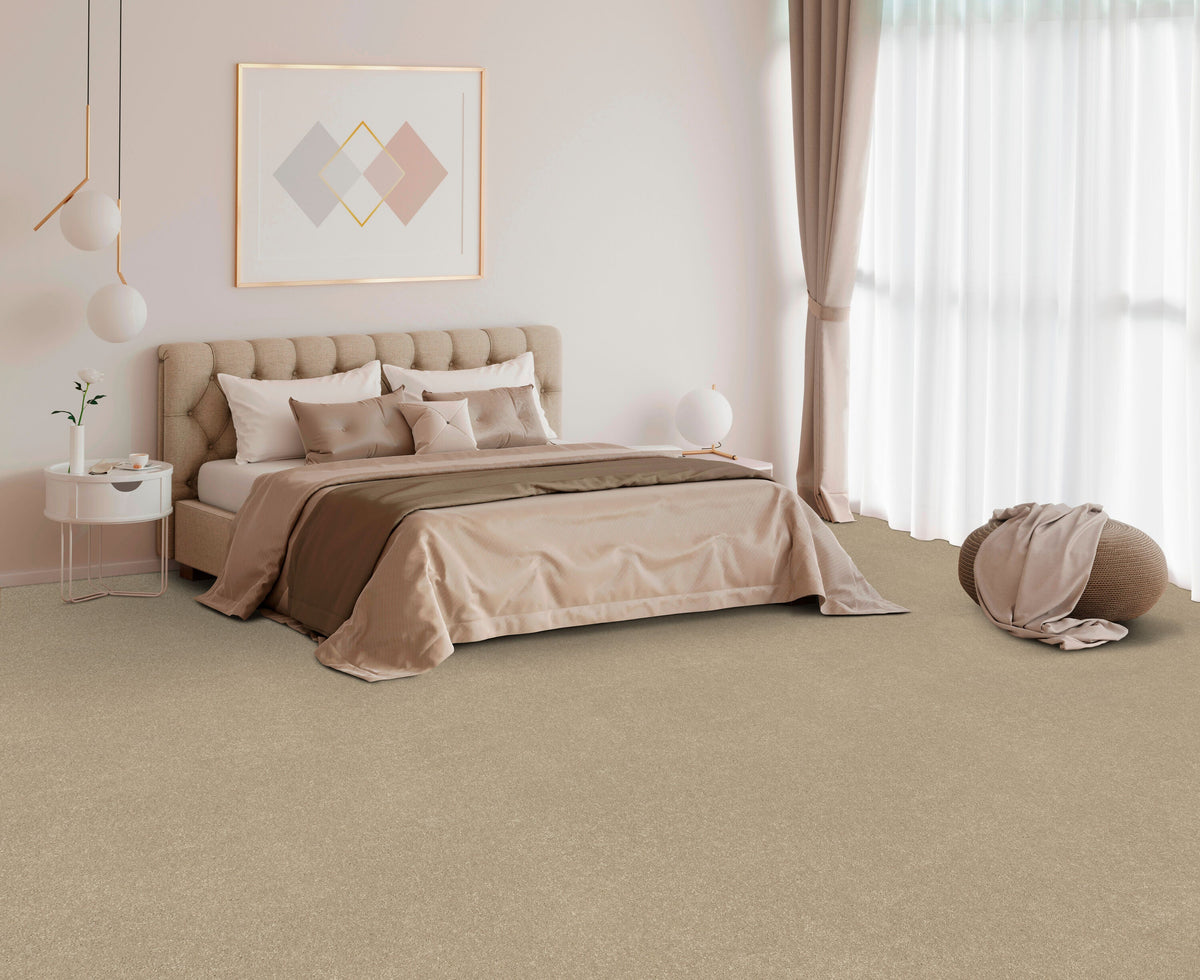 STAINMASTER Essentials Blue Diamonds I 12-ft Raw Lumber Textured Indoor Carpet