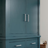 Origin21 Origin 21 Zoey 5-1/16-in (128mm) Center to Center Blue Gray Square Handle Drawer Pull