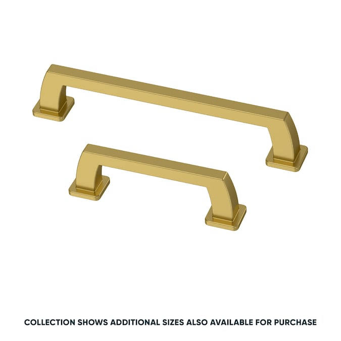 Origin21 Origin 21 Mattis 3-in (76mm) Center to Center Brushed Gold Rectangular Handle Drawer Pull