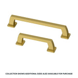 Origin21 Origin 21 Mattis 3-in (76mm) Center to Center Brushed Gold Rectangular Handle Drawer Pull