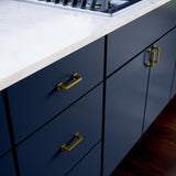 Origin21 Origin 21 Mattis 3-in (76mm) Center to Center Brushed Gold Rectangular Handle Drawer Pull