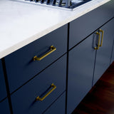 Origin21 Origin 21 Mattis 5-1/16-in (128mm) Center to Center Brushed Gold Rectangular Handle Drawer Pull