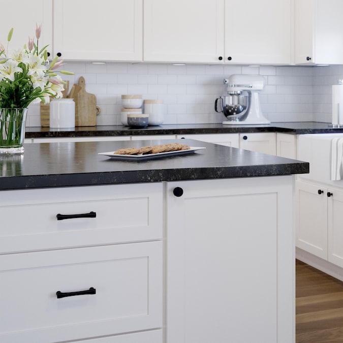 Origin21 Origin 21 Siri 3-3/4-in (96mm) Center to Center Matte Black Cylindrical Bar Drawer Pull