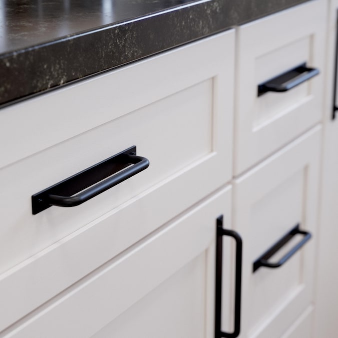 Origin21 Origin 21 Cora 5-1/16-in (128mm) Center to Center Matte Black Arch Handle Drawer Pull