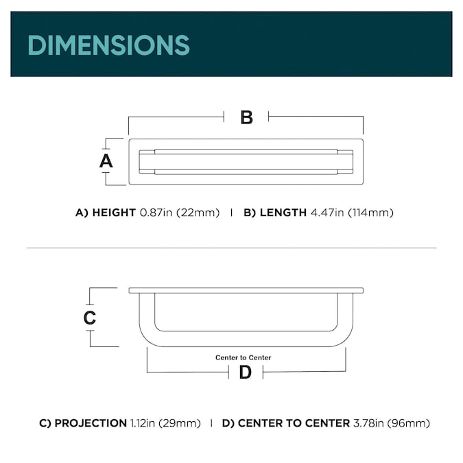 Origin21 Origin 21 Cora Reveal 3-3/4-in (96mm) Center to Center Brushed Gold Arch Handle Drawer Pull