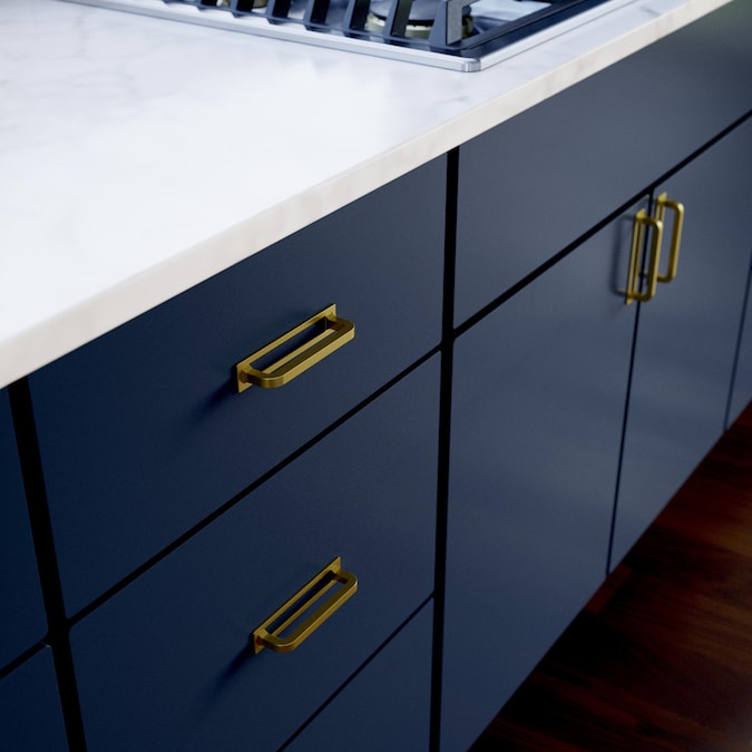 Origin21 Origin 21 Cora Reveal 3-3/4-in (96mm) Center to Center Brushed Gold Arch Handle Drawer Pull