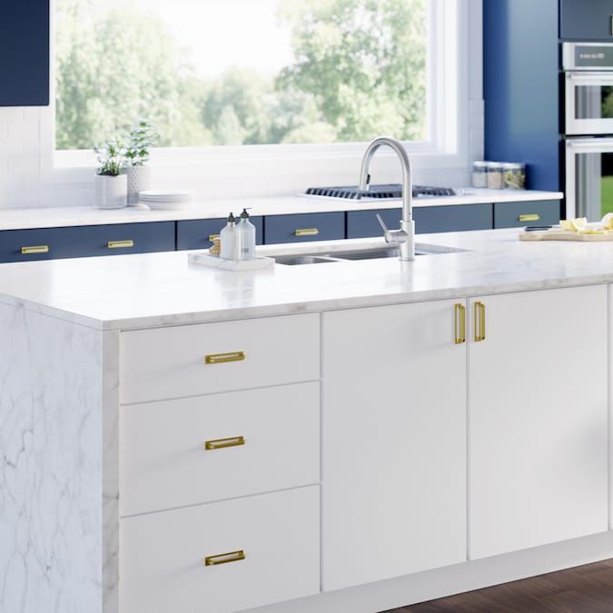 Origin21 Origin 21 Cora Reveal 3-3/4-in (96mm) Center to Center Brushed Gold Arch Handle Drawer Pull