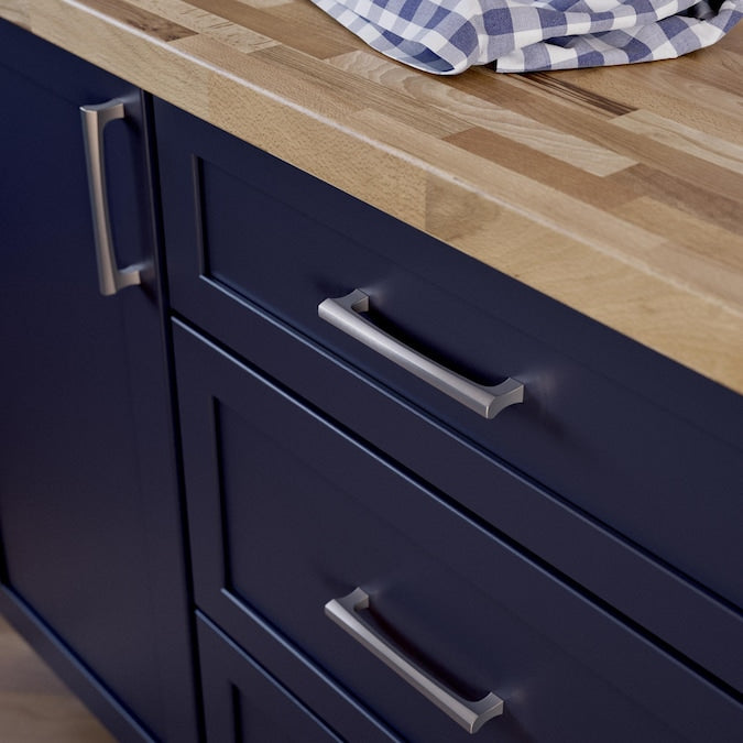 Origin21 Origin 21 Karena 5-1/16-in (128mm) Center to Center Satin Nickel Rectangular Handle Drawer Pull