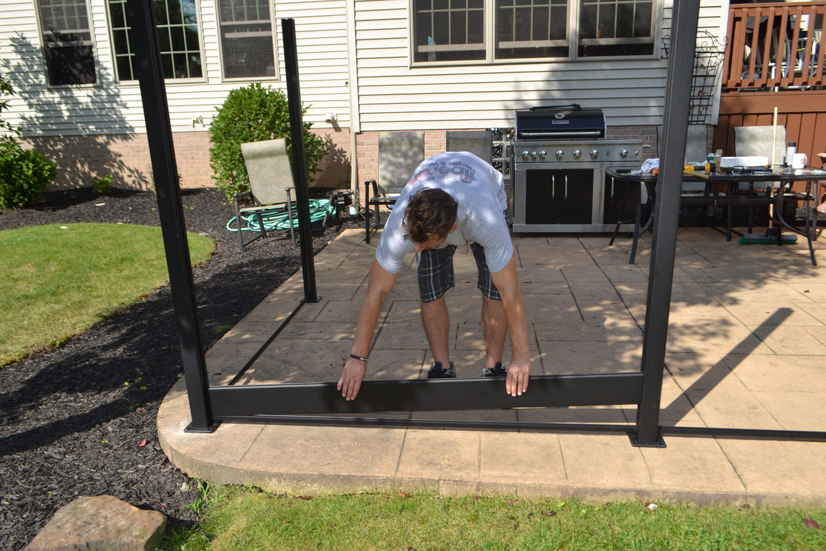 Infinity 8-ft H Black Composite Fence with Post Cap
