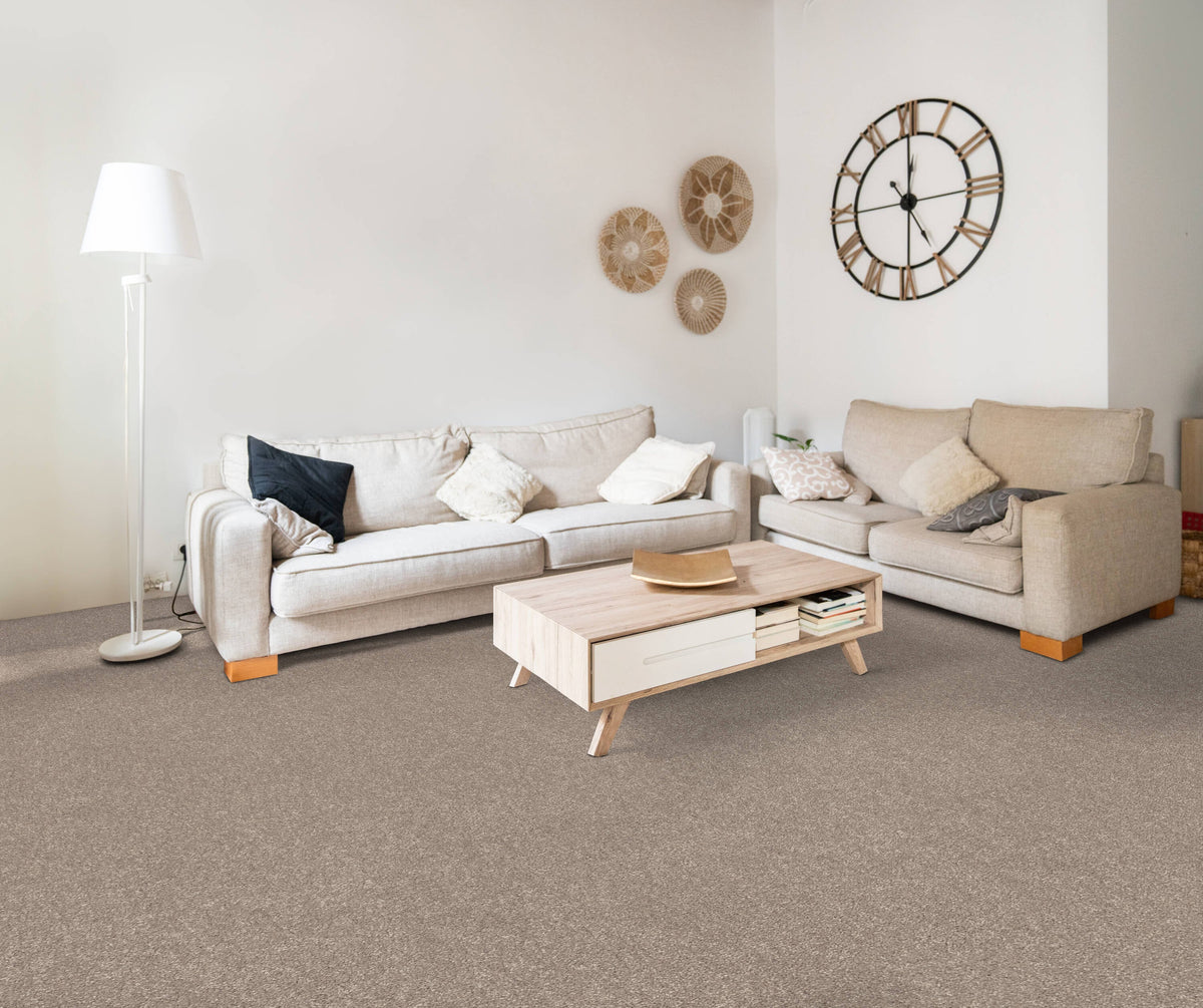 STAINMASTER Essentials Blue Diamonds I Tree Bark 12-ft Textured Indoor Carpet, 48.8-oz Face Weight