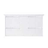 Forclover 55-in x 30-in Surface Mount White Mirrored Soft Close Medicine Cabinet