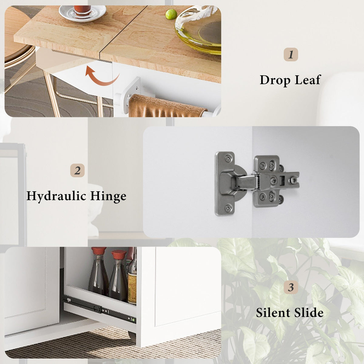 ModernLuxe White Wood Base with Wood Top Rolling Kitchen Island (28.74-in x 53.94-in x 36.81-in)