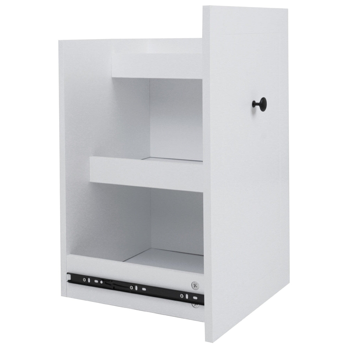 ModernLuxe White Wood Base with Wood Top Rolling Kitchen Island (28.74-in x 53.94-in x 36.81-in)