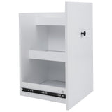ModernLuxe White Wood Base with Wood Top Rolling Kitchen Island (28.74-in x 53.94-in x 36.81-in)