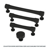 Origin21 Origin 21 Siri 3-3/4-in (96mm) Center to Center Matte Black Cylindrical Bar Drawer Pull