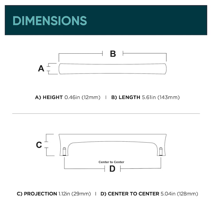 Origin21 Origin 21 Karena 5-1/16-in (128mm) Center to Center Satin Nickel Rectangular Handle Drawer Pull