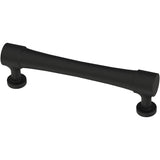 Origin21 Origin 21 Siri 3-3/4-in (96mm) Center to Center Matte Black Cylindrical Bar Drawer Pull