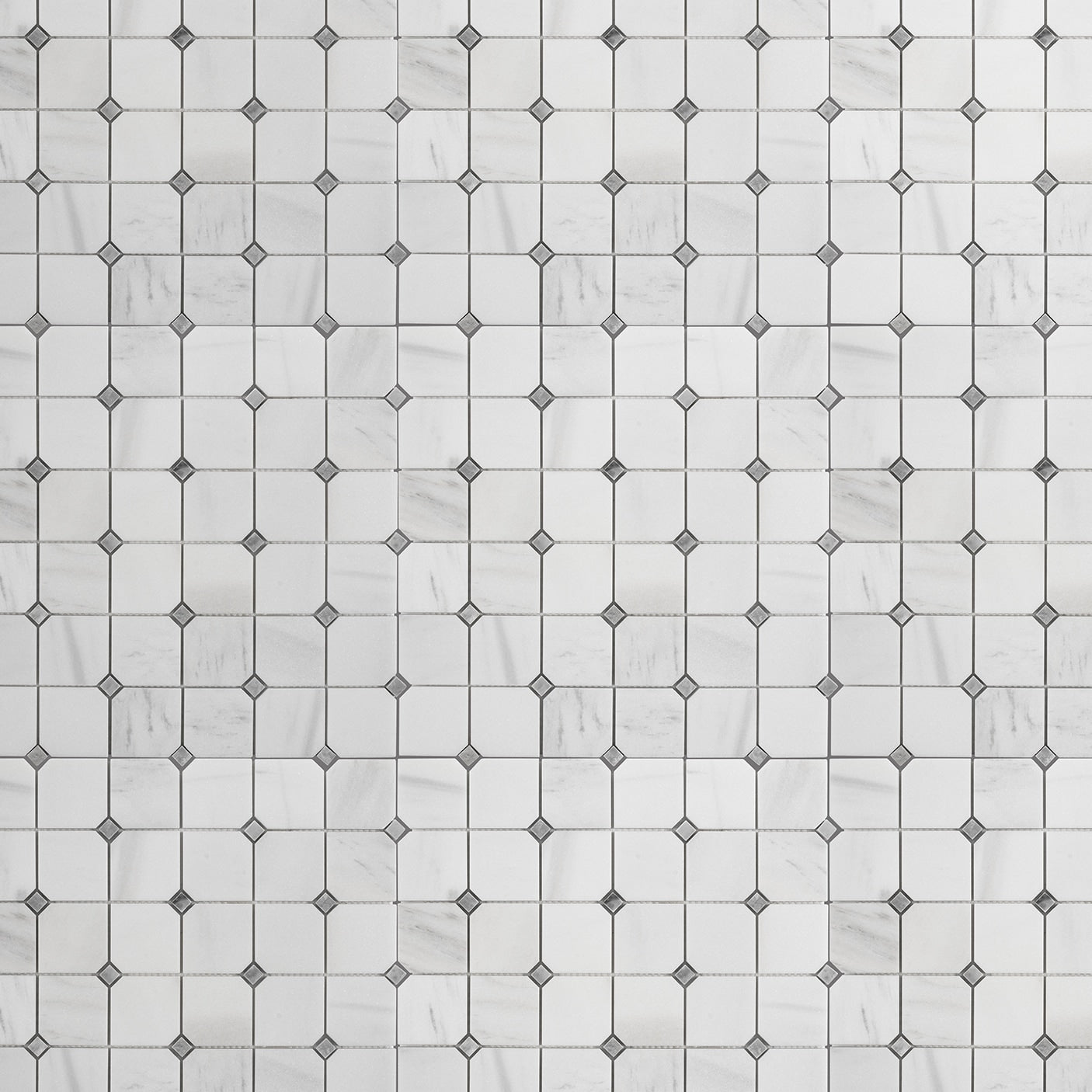 Elida Ceramica White 12-in x 12-in Honed Natural stone Marble Marble look Mosaic Floor and Wall Tile product image