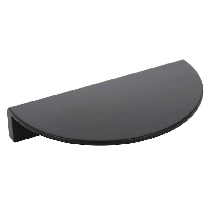 Origin 21 QUENBY 3-3/4-in (96mm) Center to Center Matte Black Circular Cup Drawer Pull