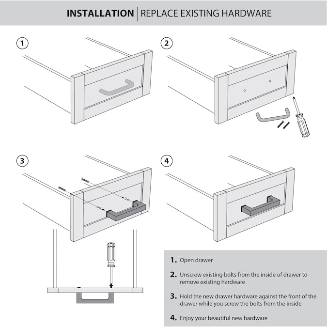 Origin 21 HAYES 3-in or 3-3/4-in (76Mm or 96mm) Center to Center Satin Nickel Dual Mount Rectangular Cup Drawer Pull