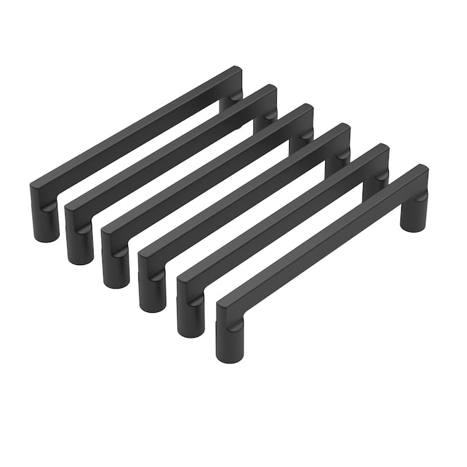 Origin 21 ELIN 5-1/16-in (128mm) Center to Center Matte Black Rectangular Handle Drawer Pull