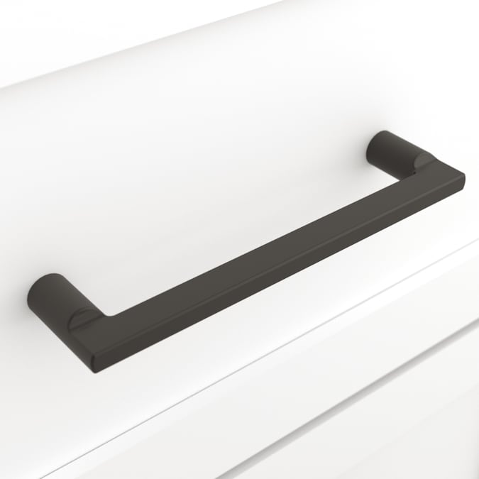 Origin 21 ELIN 5-1/16-in (128mm) Center to Center Matte Black Rectangular Handle Drawer Pull