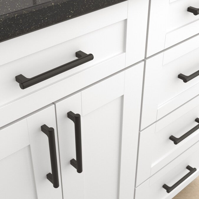 Origin 21 LOKI 5-1/16-in (128mm) Center to Center Matte Black Cylindrical Bar Drawer Pull