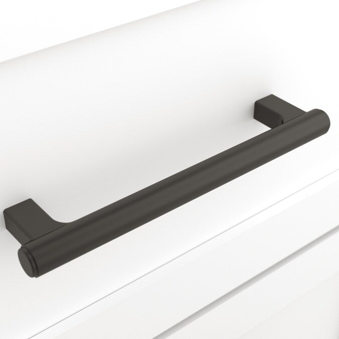 Origin 21 LOKI 5-1/16-in (128mm) Center to Center Matte Black Cylindrical Bar Drawer Pull