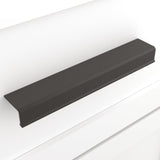 Origin 21 NILS 5-1/16-in (128mm) Center to Center Matte Black Rectangular Cup Drawer Pull