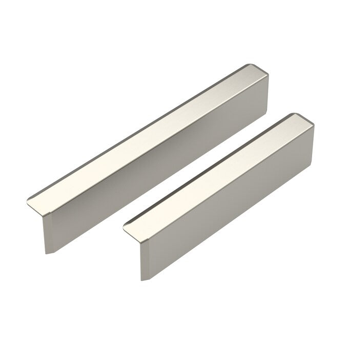 Origin 21 HAYES 3-in or 3-3/4-in (76Mm or 96mm) Center to Center Satin Nickel Dual Mount Rectangular Cup Drawer Pull