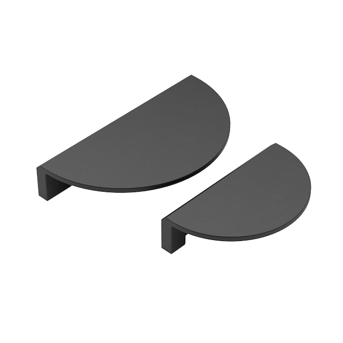 Origin 21 QUENBY 3-3/4-in (96mm) Center to Center Matte Black Circular Cup Drawer Pull