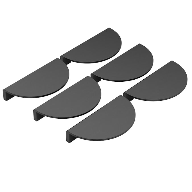 Origin 21 QUENBY 3-3/4-in (96mm) Center to Center Matte Black Circular Cup Drawer Pull