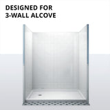Jacuzzi 36 in. x 42 in. Center Drain 6 in. Shower Base in White