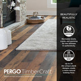 Pergo TimberCraft +WetProtect Chester Ridge Hickory Waterproof Laminate Flooring with Underlayment