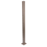 Deckorators Contemporary Cable 2.5-in x 2.5-in x 4-1/2-ft Textured Bronze Aluminum Deck Bottom Stair Post