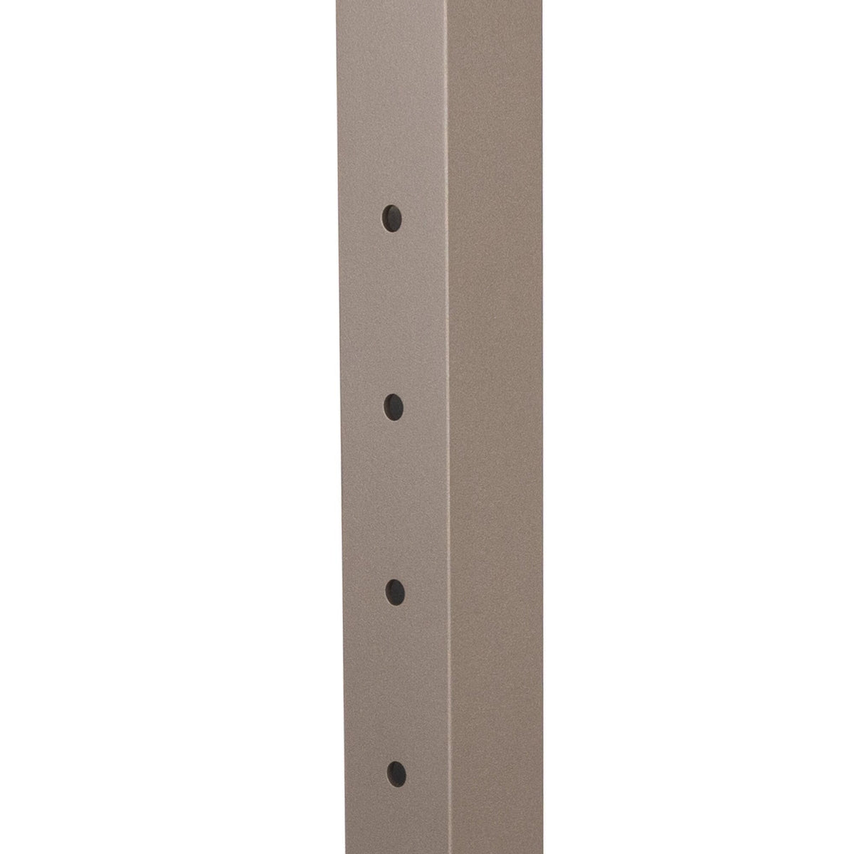 Deckorators Contemporary Cable 2.5-in x 2.5-in x 4-1/2-ft Textured Bronze Aluminum Deck Bottom Stair Post
