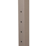 Deckorators Contemporary Cable 2.5-in x 2.5-in x 4-1/2-ft Textured Bronze Aluminum Deck Bottom Stair Post