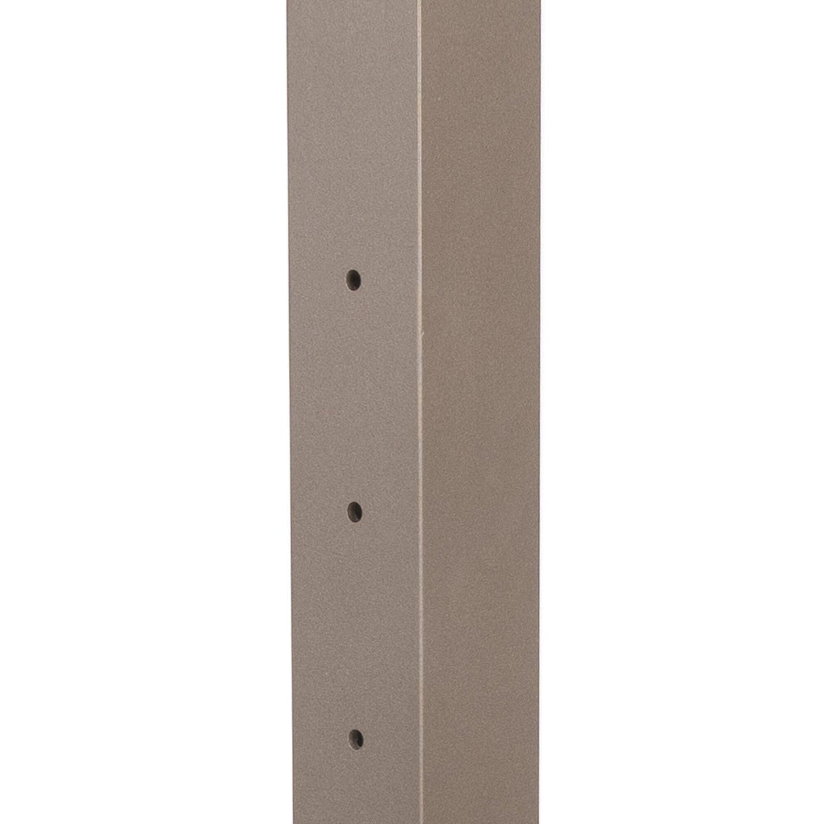 Deckorators Contemporary Cable 2.5-in x 2.5-in x 4-1/2-ft Textured Bronze Aluminum Deck Bottom Stair Post