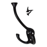 4-1/2 in. x 2-1/2 in. Oil Rubbed Bronze Large Robe/Coat/Hat Tri-Hooks (10-Pack) - Super Arbor