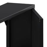 WELLFOR 24-in x 28-in Surface Mount Black Mirrored Soft Close Medicine Cabinet