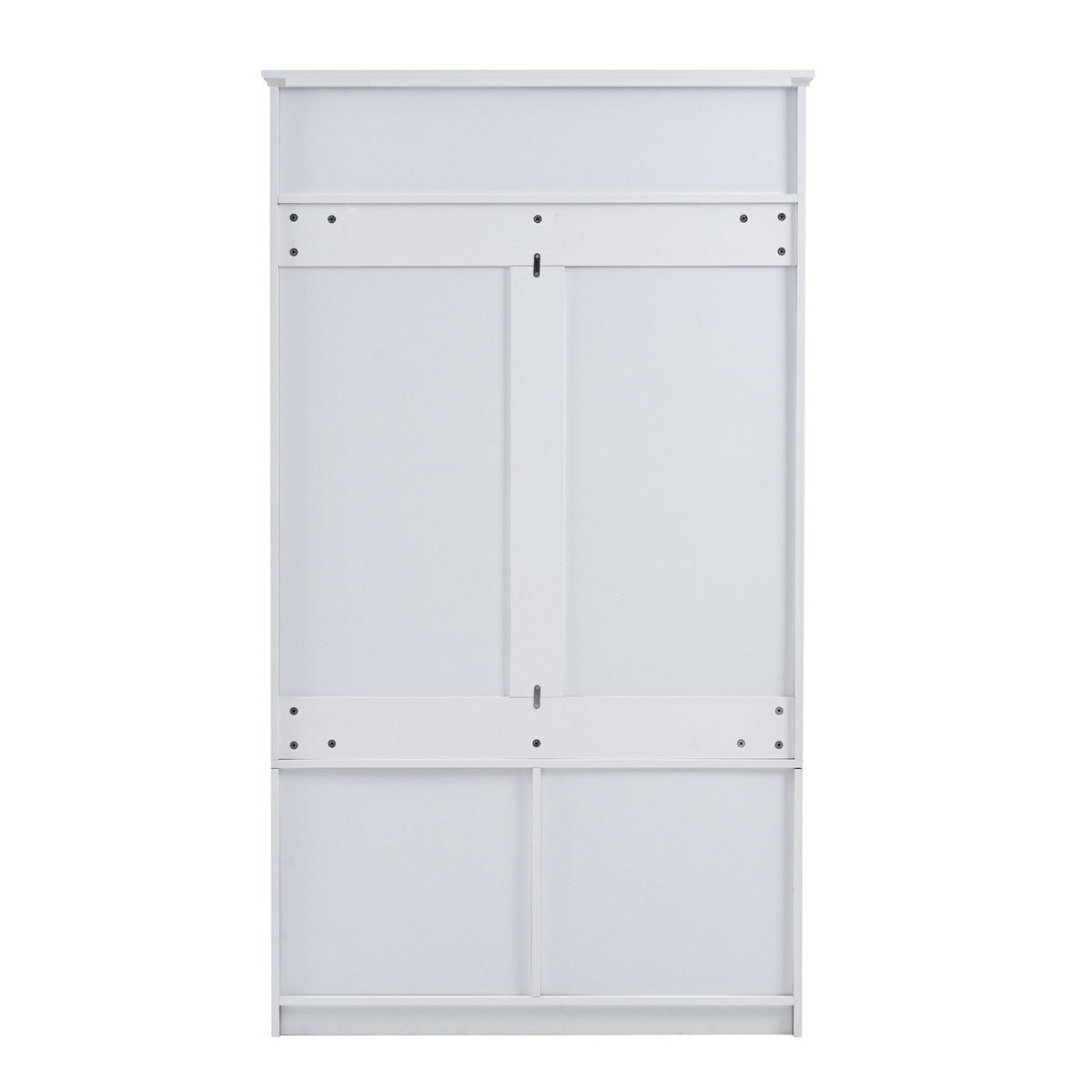 ModernLuxe Modern 40.6-in White Wood Hall Tree