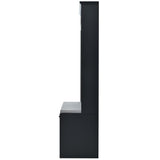 ModernLuxe Modern 40.6-in Black Wood Hall Tree