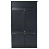 ModernLuxe Modern 40.6-in Black Wood Hall Tree