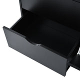 ModernLuxe Modern 40.6-in Black Wood Hall Tree