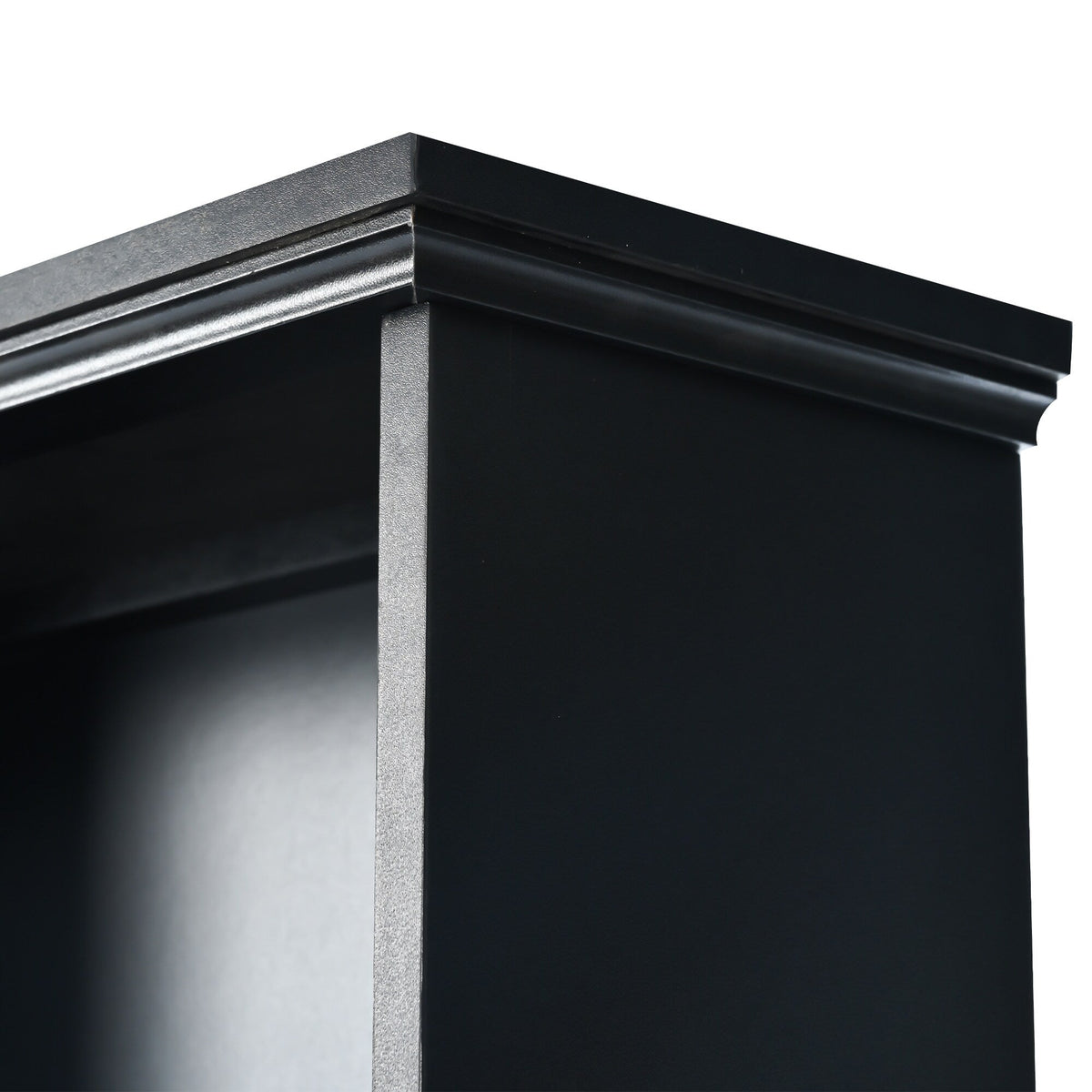 ModernLuxe Modern 40.6-in Black Wood Hall Tree