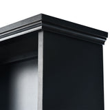 ModernLuxe Modern 40.6-in Black Wood Hall Tree